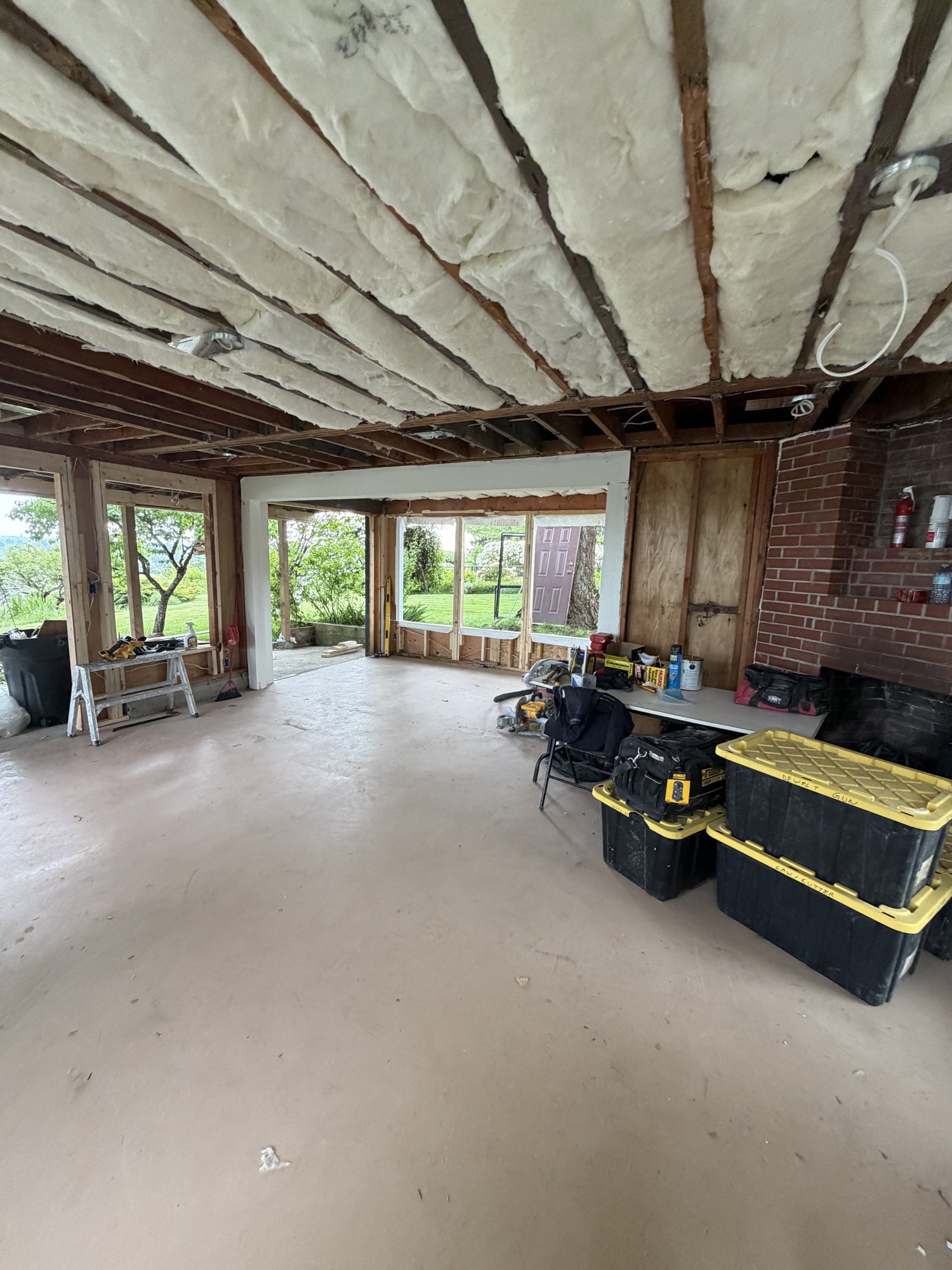 Maple Ridge Cottage Remodel — before & construction